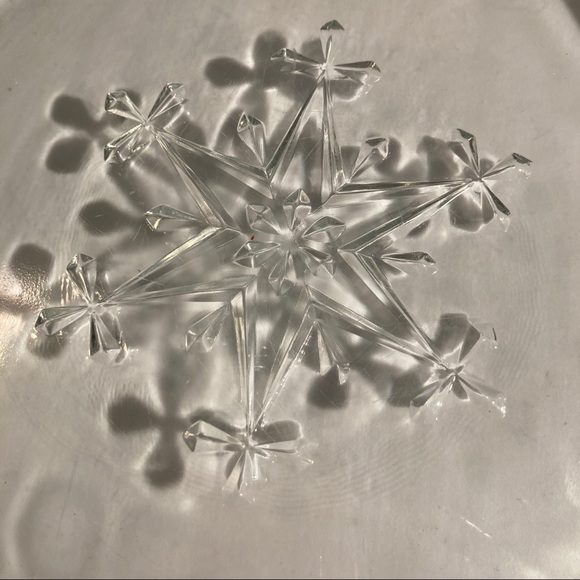 VTG Indiana Glass Atomic Snowflake Snack Plates (2 - Picture 10 of 10